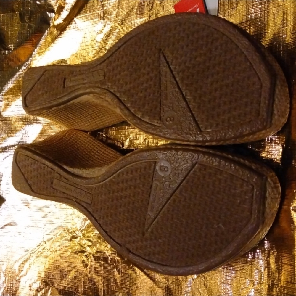 NWT American Eagle Light Blue Wedge Sandals US size 8 - Picture 5 of 6
